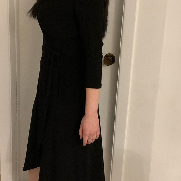 Rachel Zoe sexy and elegant faux wrap black dress NWOT size XS - Picture 12 of 14